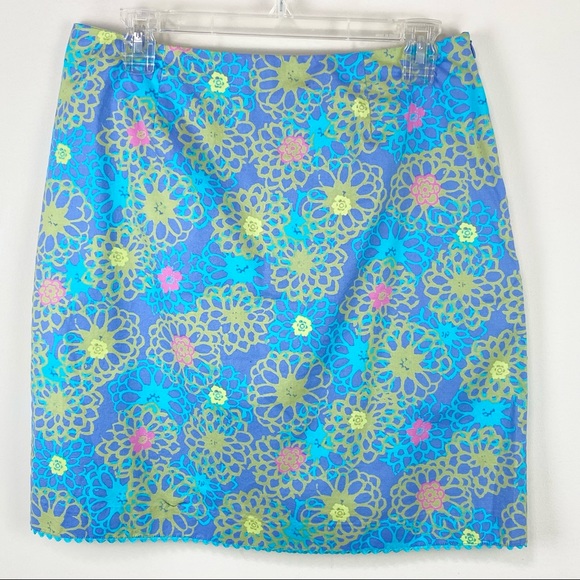 Sigrid Olsen Sport Floral Straight Skirt With Side Zipper Size 8 - Picture 2 of 9